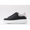 AMQ Black Studded Logo Oversized Sneakers