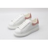 AMQ White &amp; Rose Studded Oversized Sneakers