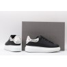 AMQ Black Studded Logo Oversized Sneakers