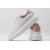 AMQ White &amp; Rose Studded Oversized Sneakers