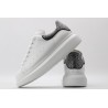 AMQ White &amp; Black Studded Oversized Sneakers