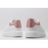 AMQ White &amp; Rose Studded Oversized Sneakers