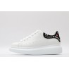 AMQ White Studded Logo Oversized Sneakers