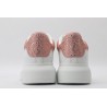 AMQ White &amp; Rose Studded Oversized Sneakers