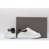 AMQ White Studded Logo Oversized Sneakers