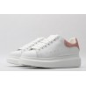 AMQ White &amp; Rose Studded Oversized Sneakers