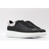 AMQ Black Studded Logo Oversized Sneakers