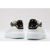 AMQ White Studded Logo Oversized Sneakers