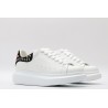 AMQ White Studded Logo Oversized Sneakers