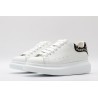 AMQ White Studded Logo Oversized Sneakers