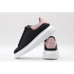 AMQ oversized black sneakers with rose heel