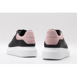 AMQ oversized black sneakers with rose heel