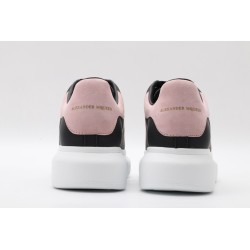 AMQ oversized black sneakers with rose heel