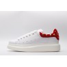 AMQ White Studded Logo Oversized Sneakers