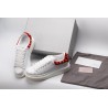 AMQ White Studded Logo Oversized Sneakers