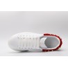 AMQ White Studded Logo Oversized Sneakers