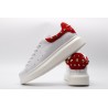 AMQ White Studded Logo Oversized Sneakers