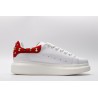 AMQ White Studded Logo Oversized Sneakers