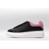 AMQ oversized black sneakers with rose heel