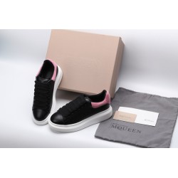 AMQ oversized black sneakers with rose heel