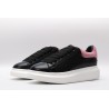 AMQ oversized black sneakers with rose heel