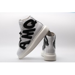 AMQ oversized sneakers white