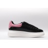 AMQ oversized black sneakers with rose heel