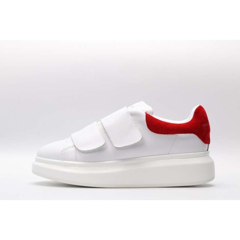 AMQ white&amp;red oversized sneakers