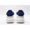 AMQ white&amp;blue oversized sneakers