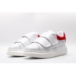 AMQ white&amp;red oversized sneakers