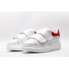 AMQ white&amp;red oversized sneakers