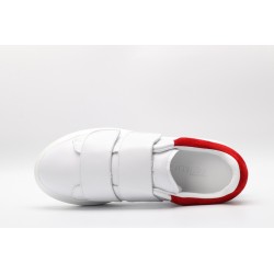 AMQ white&amp;red oversized sneakers