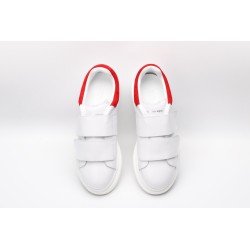 AMQ white&amp;red oversized sneakers