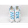 AMQ white&amp;sky blue oversized sneakers