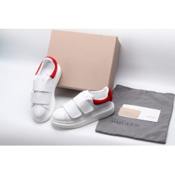 AMQ white&amp;red oversized sneakers