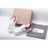 AMQ white&amp;red oversized sneakers