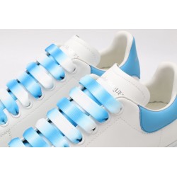 AMQ white&amp;sky blue oversized sneakers