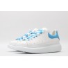 AMQ white&amp;sky blue oversized sneakers