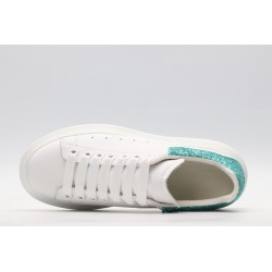 AMQ oversized sneakers with blue heel