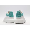 AMQ oversized sneakers with blue heel