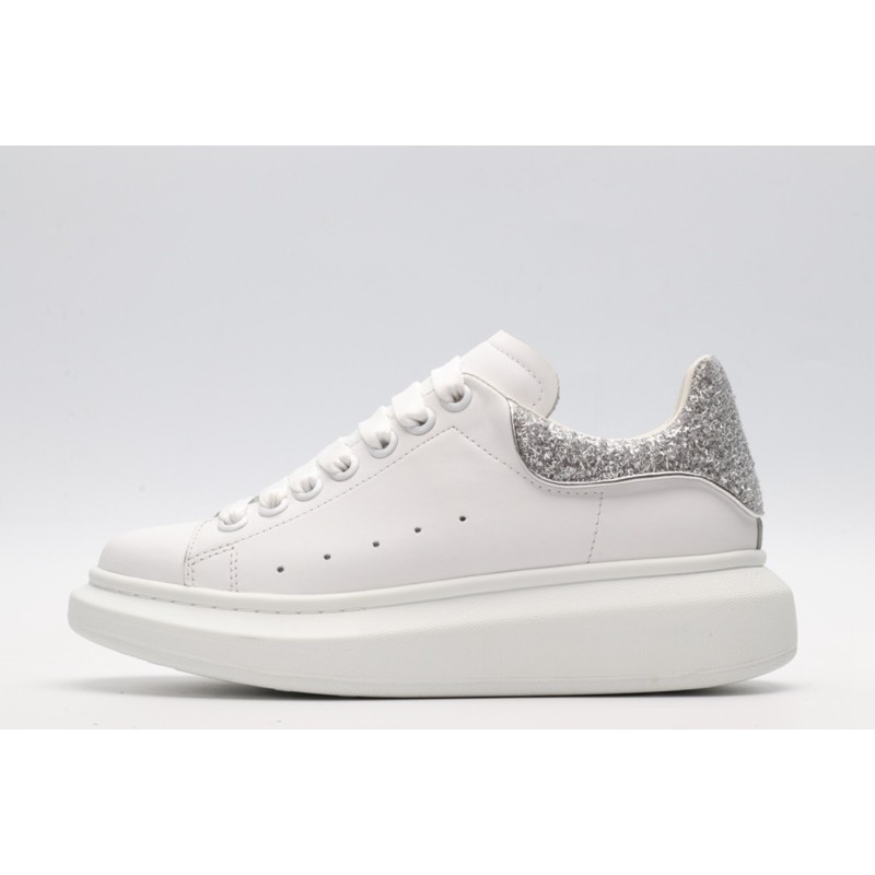 AMQ oversized sneakers with siL*Ver heel