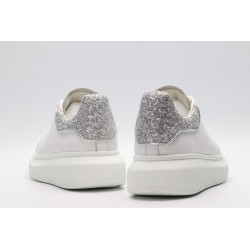 AMQ oversized sneakers with siL*Ver heel