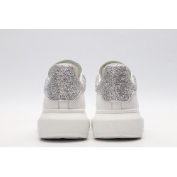 AMQ oversized sneakers with siL*Ver heel