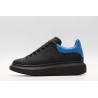 AMQ black oversized sneakers with blue heel