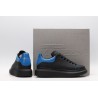 AMQ black oversized sneakers with blue heel