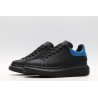 AMQ black oversized sneakers with blue heel