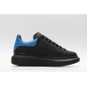 AMQ black oversized sneakers with blue heel