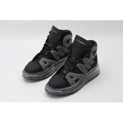 AMQ black oversized sneakers