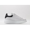 AMQ white oversized sneakers with black heel