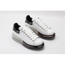 AMQ White Studded Logo Oversized Sneakers